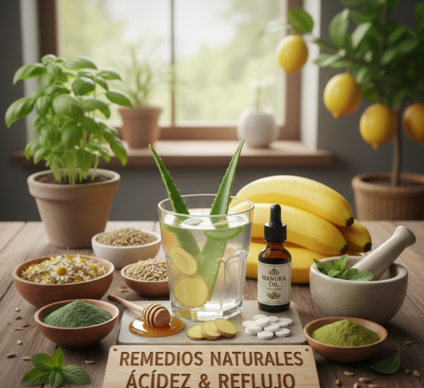 Remedios naturales para la acidez y el reflujo: alivio real y consciente desde casa